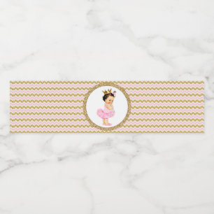 Tutu Prinzessin Baby Shower Wasserflaschen Etikett