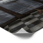 Tutu-Reflektionen des weißen klassischen Balletts Poster (Ecke)