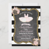 Tutu spannende Tutu Baby Dusche Einladung (Vorderseite)