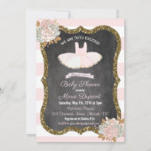 Tutu spannende Tutu Baby Dusche Einladung (Vorderseite)