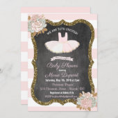 Tutu spannende Tutu Baby Dusche Einladung (Vorne/Hinten)