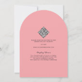 Tutu Spannung Ballerina QR Code Display Baby Showe Einladung (Rückseite)