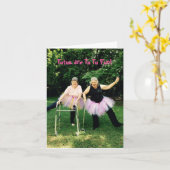 Tutu Spaß für Senioren - Mitteilungskarten (Gelbe Blume)