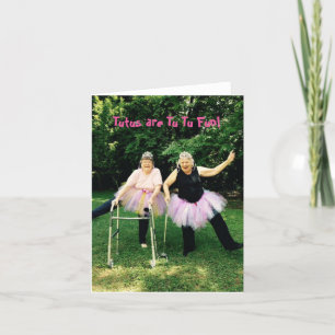 Tutu Spaß für Senioren - Mitteilungskarten