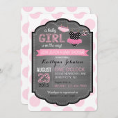 Tutu und Dot Baby Dusche Einladung (Vorne/Hinten)