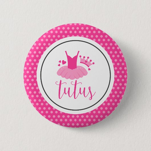 Tutus Gender Reveal Button (Vorderseite)