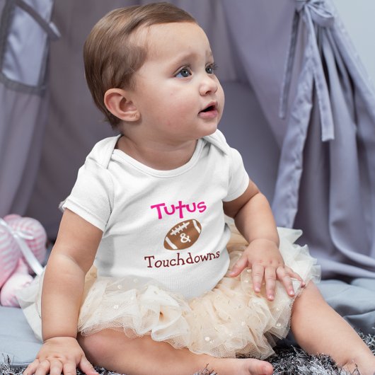 Tutus & Touchdowns Baby Strampler