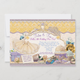 Tutus und Tee-Party Girls verkleiden Einladung