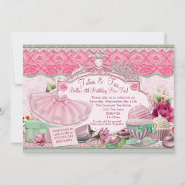 Tutus und Tee-Party Girls verkleiden Einladung