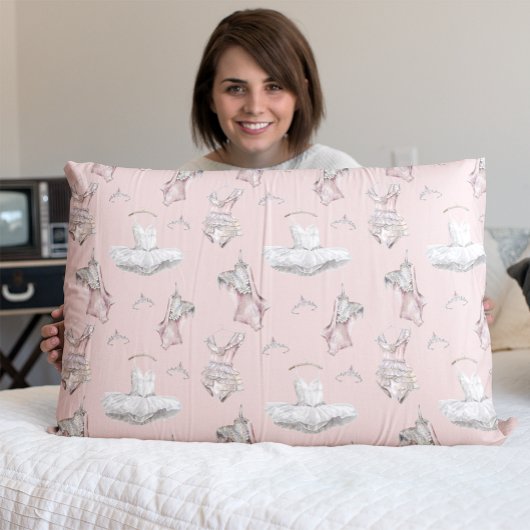 Tutus und Tiaras Pink Standard Kissenbezug