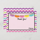 Tutus Zickzack Dankeschön Karte (Vorne/Hinten)
