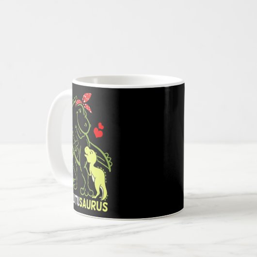 Tutusaurus Tutu Tyrannosaurus Dinosaur Baby Mother Kaffeetasse (Vorderseite Links)