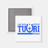 Tuuri Finland Magnet - anpassbar (Vorderseite/Rückseite)