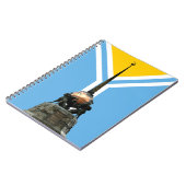 TUVA - Mitten in Asien - Monument and Flag Noteboo Notizblock (Linke Seite)