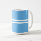 Tuva-Nationalflagge tuvinianische Sibirien Kaffeetasse (VorderseiteRechts)