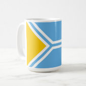 Tuva-Nationalflagge tuvinianische Sibirien Kaffeetasse (Vorderseite Links)