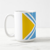 Tuva-Nationalflagge tuvinianische Sibirien Kaffeetasse (Links)