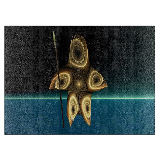 Tuvaaq - Fraktal Inuit Hunter Schneidebrett (Vorderseite)