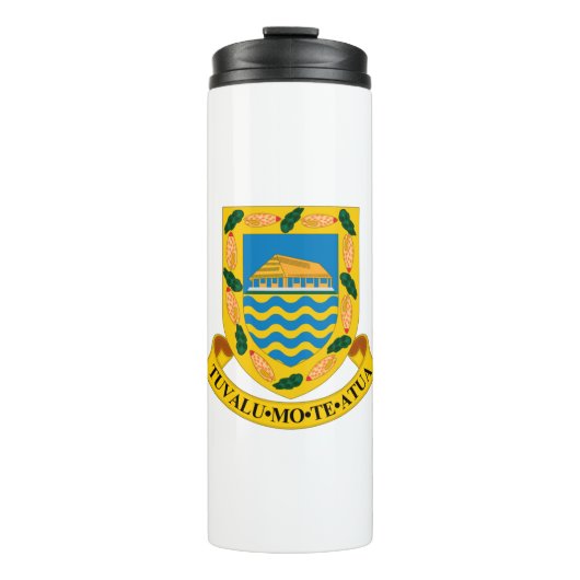 Tuvalu-Emblem Thermosbecher (Vorderseite)
