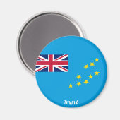 Tuvalu Flag Charming Patriotic Magnet (Vorderseite/Rückseite)