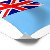 Tuvalu Flag Poster Print (Ecke)