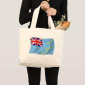 Tuvalu Flag Tote Bag Jumbo Stoffbeutel (Vorderseite (Produkt))