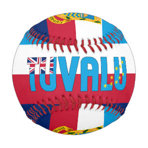 Tuvalu Flag und Wappen Patriotisch Baseball