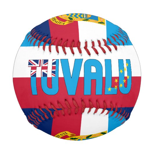 Tuvalu Flag und Wappen Patriotisch Baseball (Vorderseite)