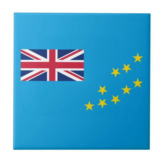 Tuvalu-Flagge Fliese (Vorderseite)