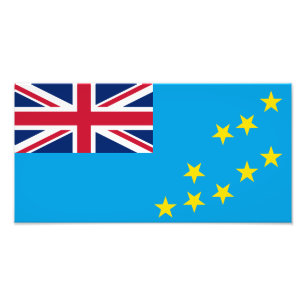 Tuvalu-Flagge Fotodruck