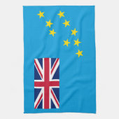 Tuvalu-Flagge Geschirrtuch (Vertikal)