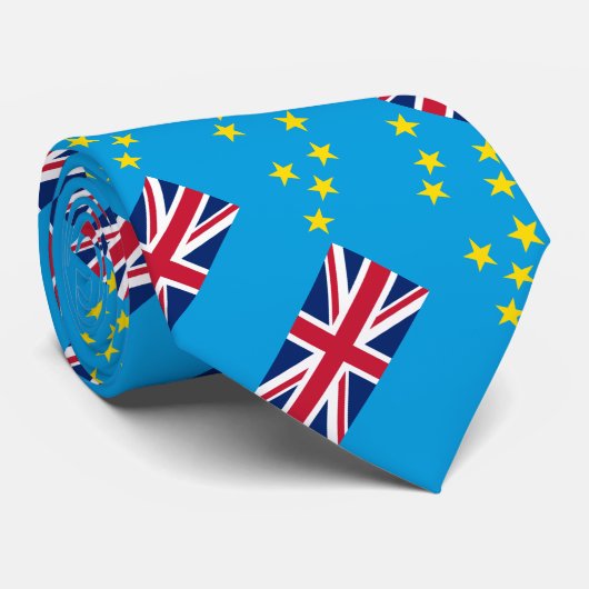 Tuvalu-Flagge Krawatte (Gerollt)