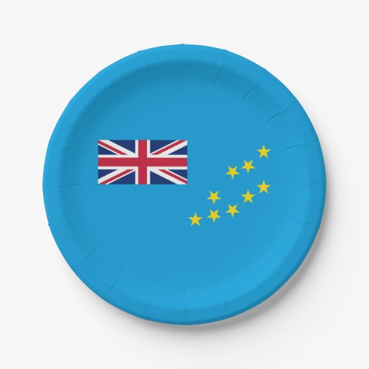 Tuvalu-Flagge Pappteller (Vorderseite)