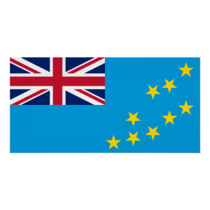 Tuvalu-Flagge Poster