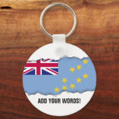 Tuvalu-Flagge Schlüsselanhänger (Vorderseite)