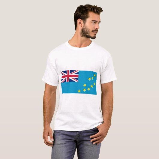Tuvalu-Flagge T-Shirt (Vorne ganz)