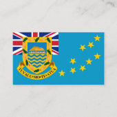 Tuvalu-Flagge und -Wappen, Flagge Visitenkarte (Vorderseite)