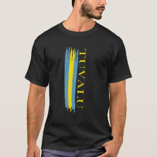 Tuvalu-Flaggenfarben Streifen T-Shirt