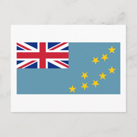 Tuvalu (Tuvalan) Flag Postkarte (Vorderseite)