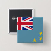 Tuvalu (Tuvalan)-Flagge Button (Vorne & Hinten)