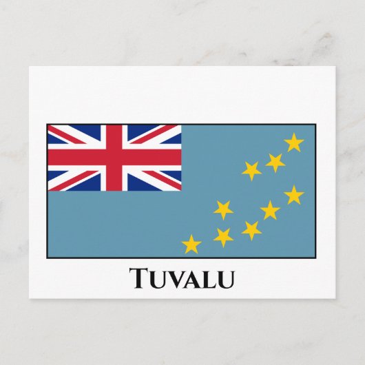 Tuvalu (Tuvalan)-Flagge Postkarte (Vorderseite)