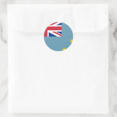Tuvalu (Tuvalan)-Flagge Runder Aufkleber (Tasche)