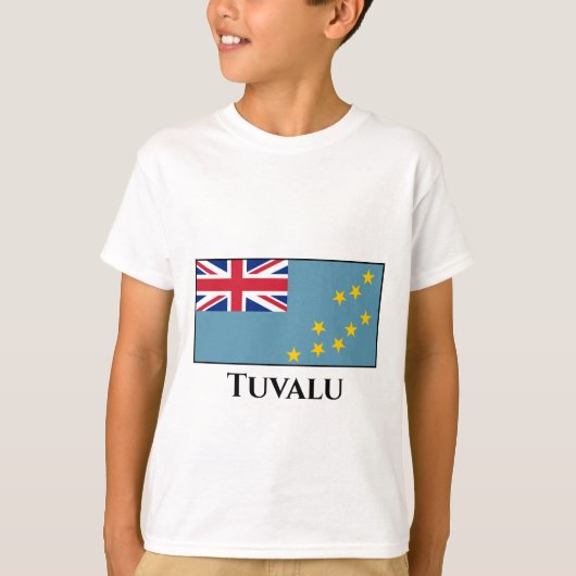 Tuvalu (Tuvalan)-Flagge T-Shirt (Vorderseite)