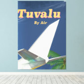 Tuvalu Vintages Reiseplakat Leinwanddruck (Insitu (Holzboden))