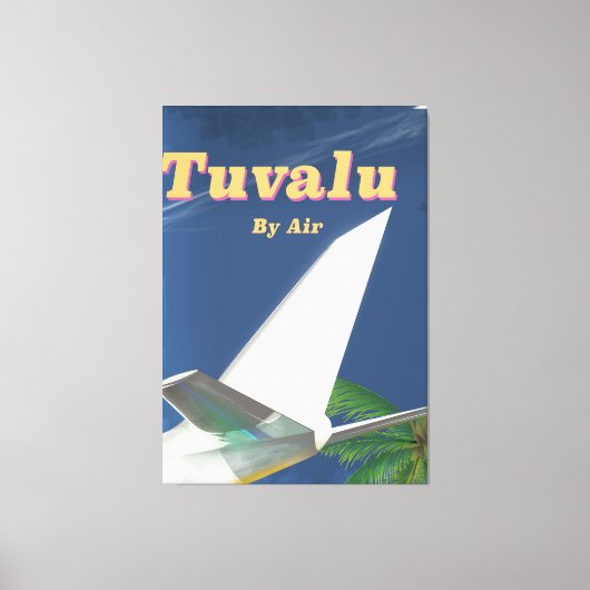 Tuvalu Vintages Reiseplakat Leinwanddruck (Vorderseite)