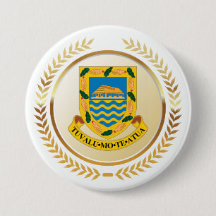 Tuvalu-Wappen Button