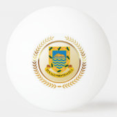 Tuvalu-Wappen Tischtennisball (Rückseite)