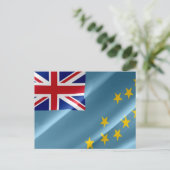 Tuvalu - Waving Flag - Postkarte (Stehend Vorderseite)