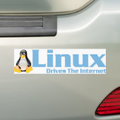 Tux500 fährt das Internet Autoaufkleber (Auf Auto)