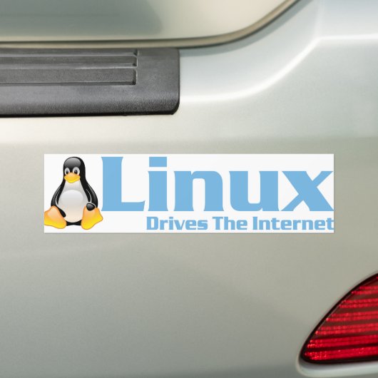 Tux500 fährt das Internet Autoaufkleber (Auf Auto)